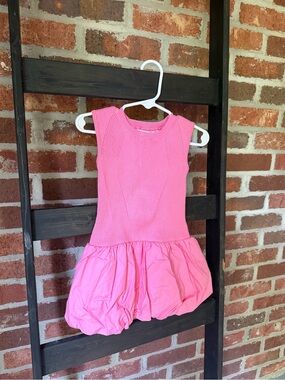GB girls Bright Pink Sleeveless Bubble-Hem Dress